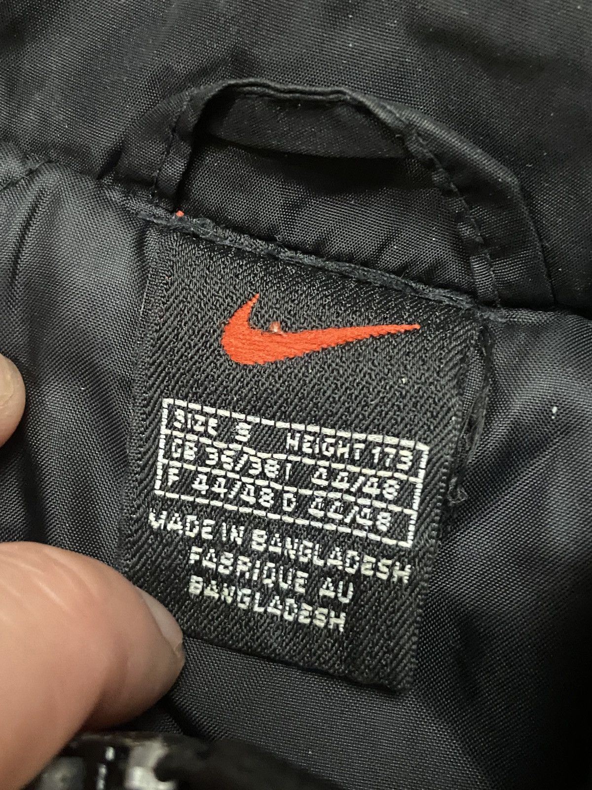 Nike × Vintage OOs Nike Vintage Jacket Nylon Swoosh Hooded Drill Size US S / EU 44-46 / 1 - 6 Thumbnail