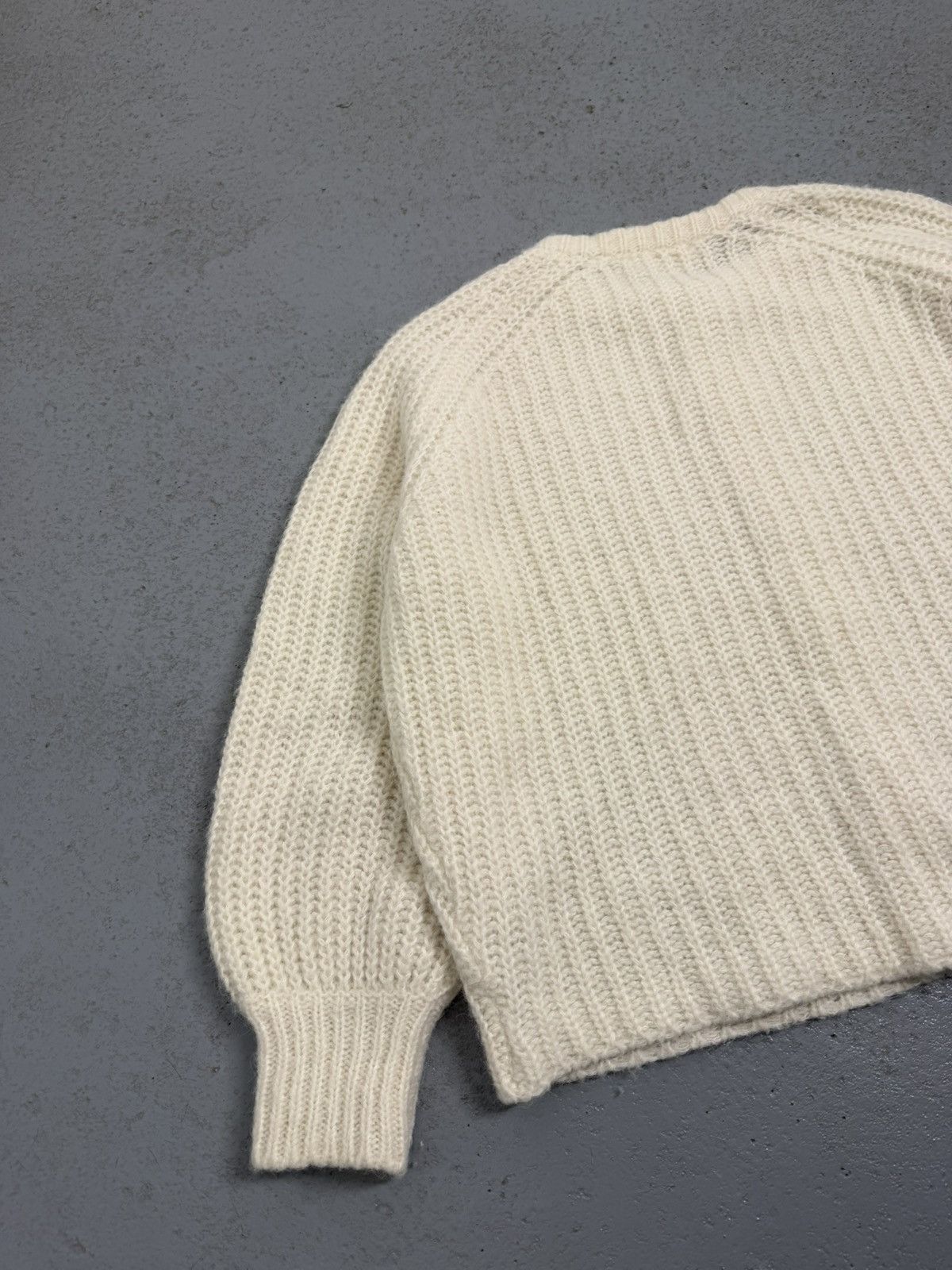 Sezane Sezane Milky Alpaca Knitted Wool Cardigan Size L / US 10 / IT 46 - 16 Thumbnail