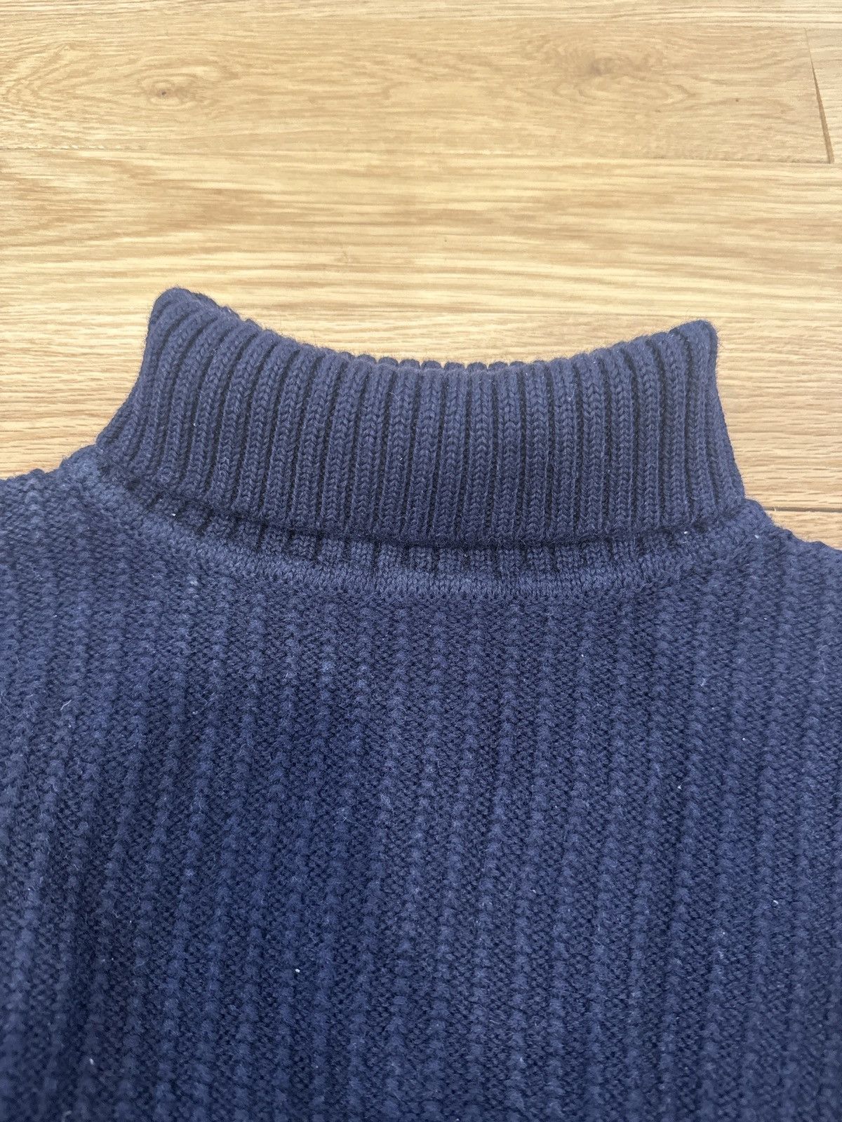 Armor-Lux Armor-Lux Navy Turtleneck Sweater – Ribbed Knit – Size L Size US L / EU 52-54 / 3 - 5 Thumbnail