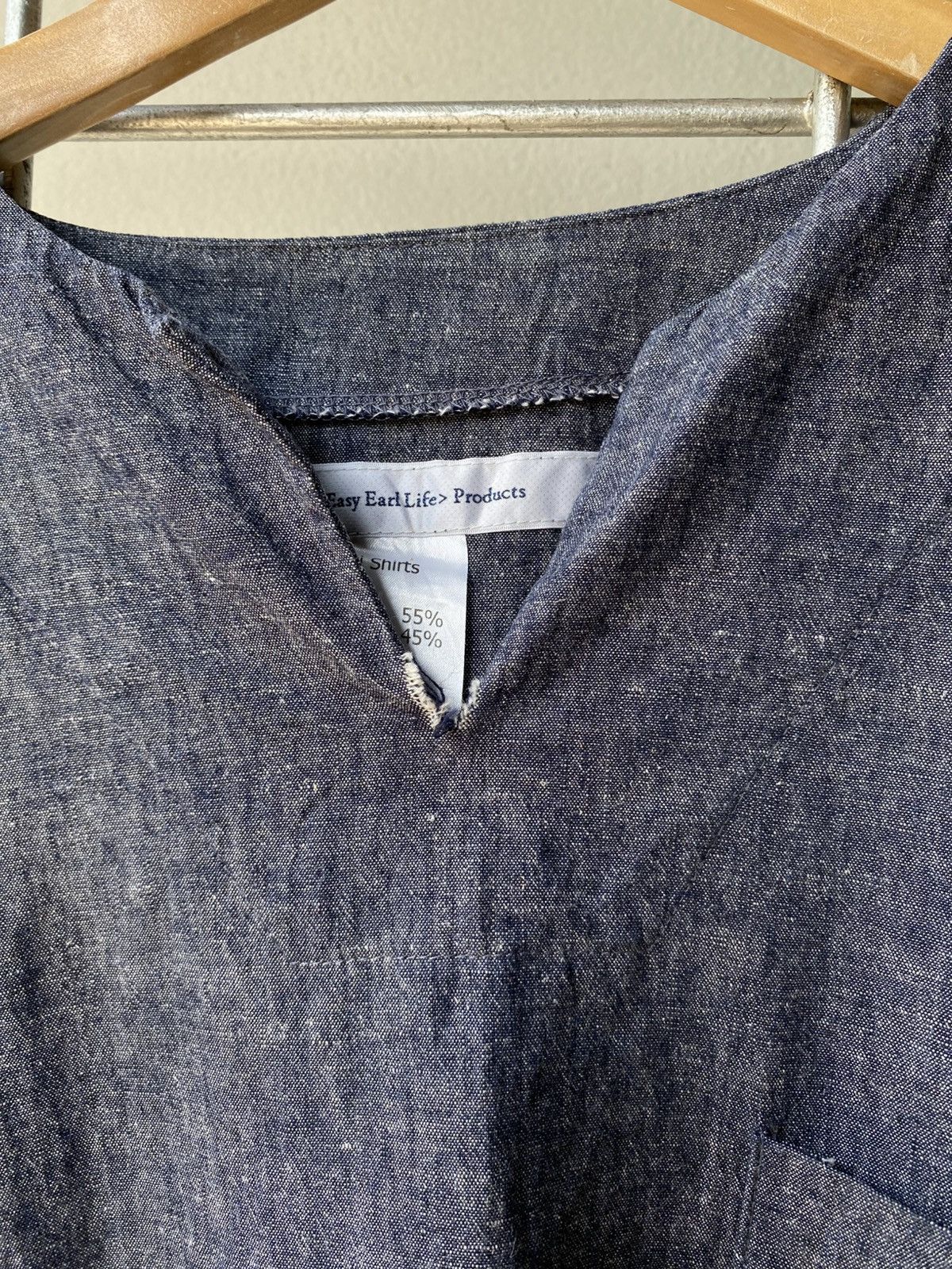 Easy Earl Life EEL Easy Earl Life Blue V-Neck Long Sleeve Shirt Size US S / EU 44-46 / 1 - 5 Thumbnail