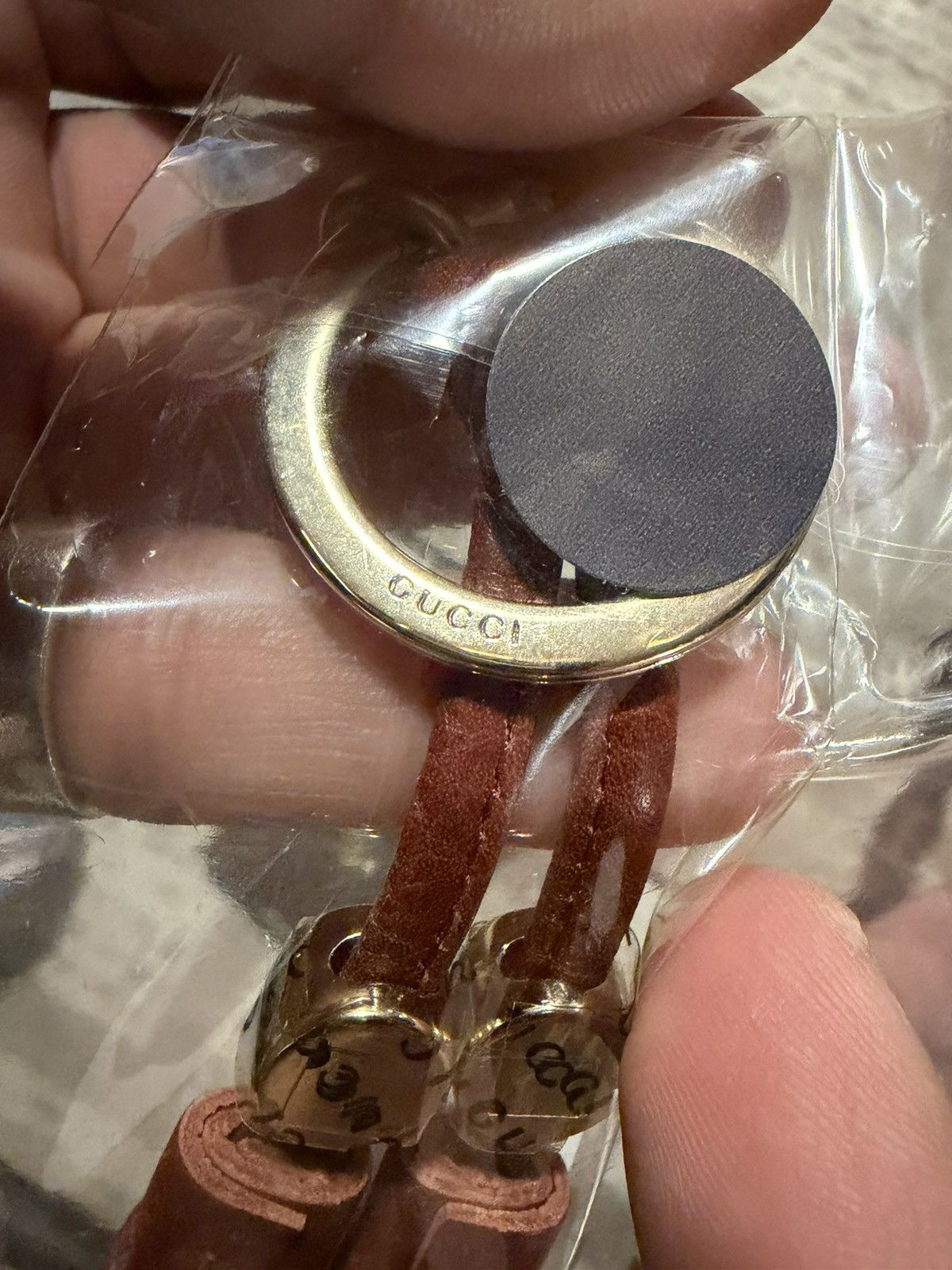 Gucci Gucci Leather Tassel Key Chain | Monogram Logo Size ONE SIZE - 5 Thumbnail