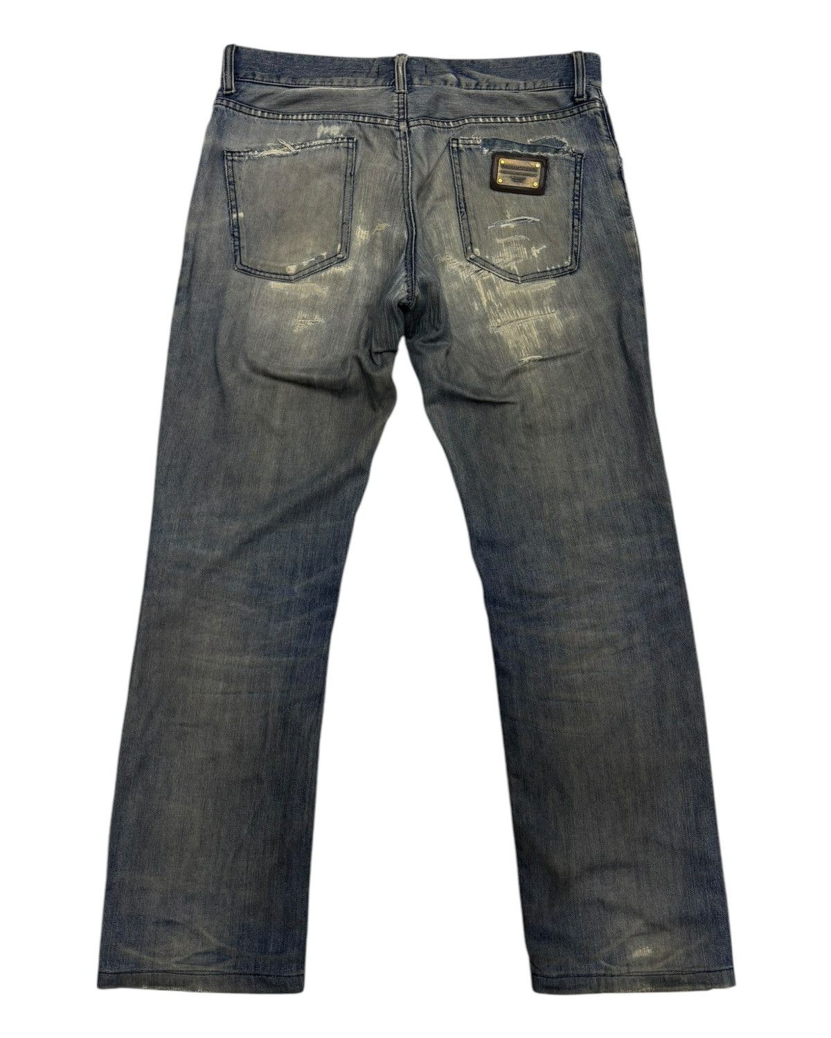 Dolce & Gabbana 🔥DOLCE & GABBANA THRASHED REPAIRED JEANS Size US 36 / EU 52 - 8 Thumbnail
