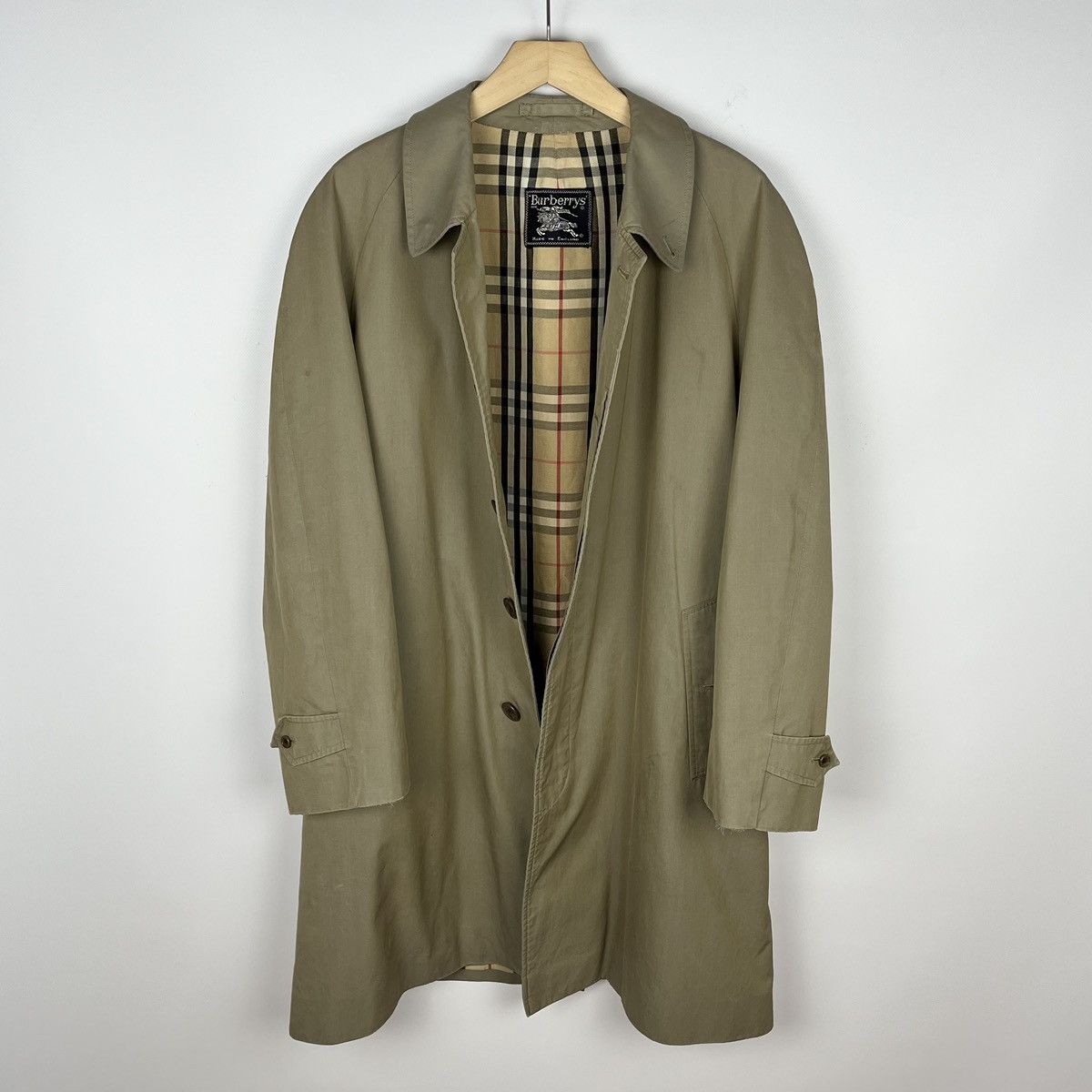 Burberry Vintage Burberrys prorsum Nova Check rare Trench Coat 90’s Size US M / EU 48-50 / 2 - 1 Thumbnail