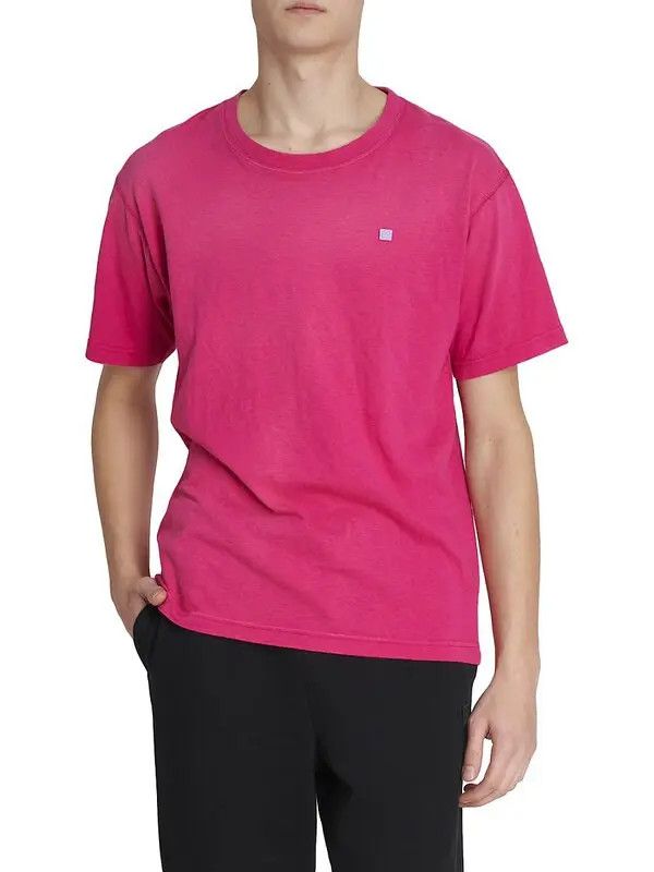 Acne Studios o1y1024 T-Shirt in Magenta Size US L / EU 52-54 / 3 - 3 Thumbnail