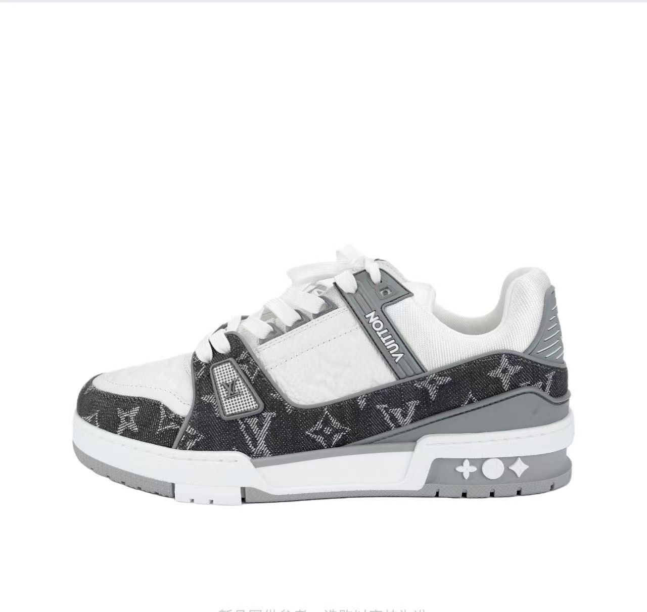 Louis Vuitton Louis Vuitton Training Denim Grey Lowtop Sneakers 42.5 Men Size US 8.5 / EU 41-42 - 1 Thumbnail