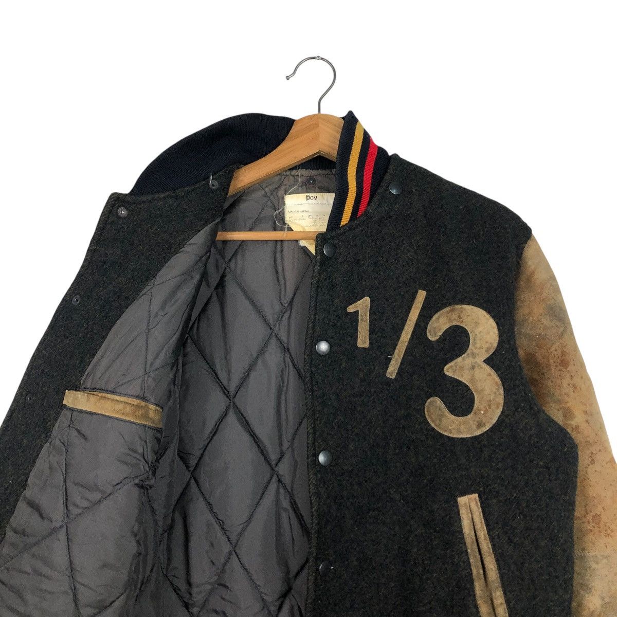Vintage 🔥VINTAGE VARSITY JACKET LEATHER BCM MADE IN JAPAN Size US M / EU 48-50 / 2 - 14 Thumbnail