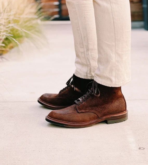 Alden Alden 4015HC - Indy Boot in Tobacco Reverse Chamois Size 7D Size US 7 / EU 40 - 8 Thumbnail