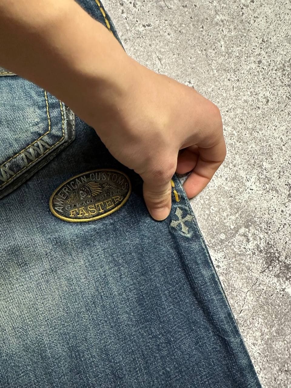 Affliction Affliction Ace Denim Jeans Y2K Embroidered size 31 Size US 31 - 6 Thumbnail