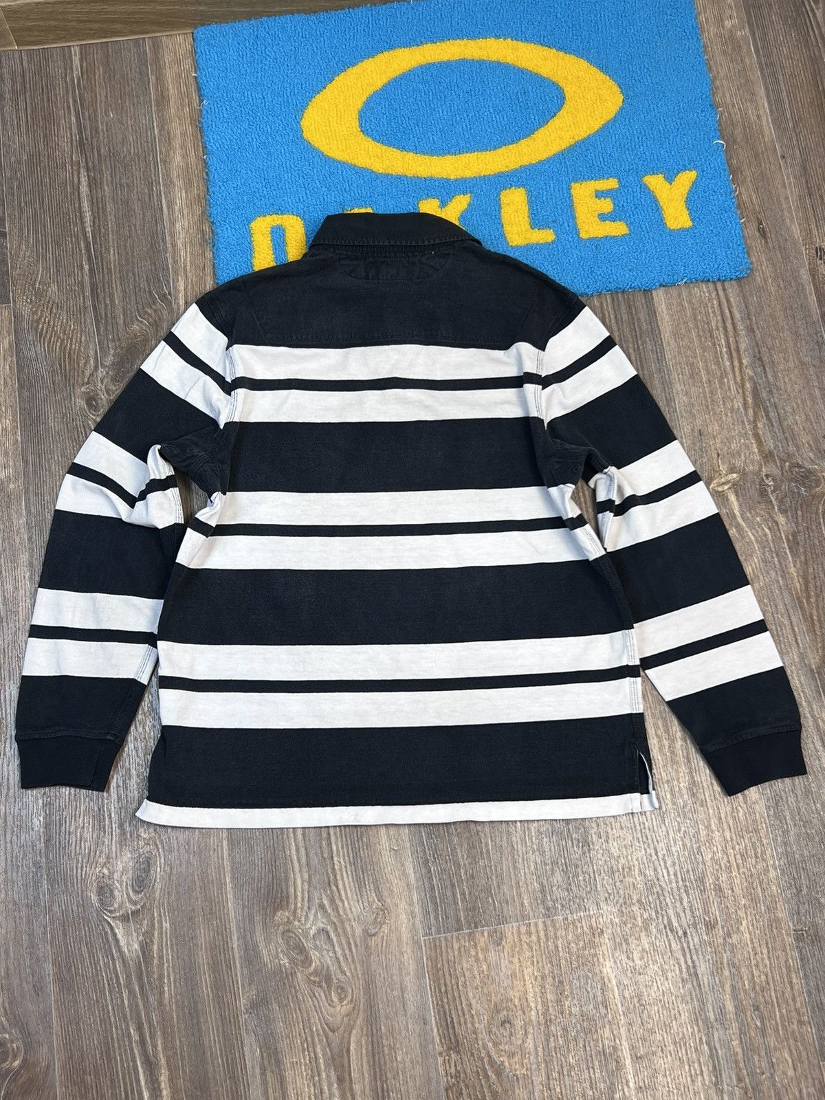 Polo Ralph Lauren Vintage Polo Ralph Lauren Stripped Rugby Long Sleeve Shirt Size US L / EU 52-54 / 3 - 8 Thumbnail