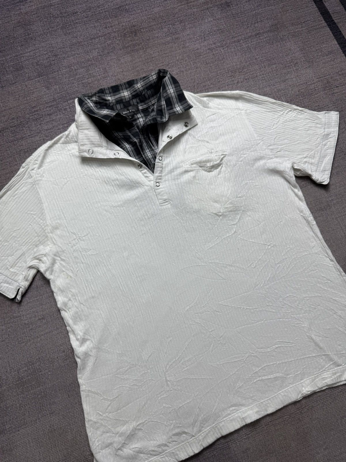 20471120 MALE.co DOUBLE LAYER SHIRT Size US L / EU 52-54 / 3 - 2 Thumbnail