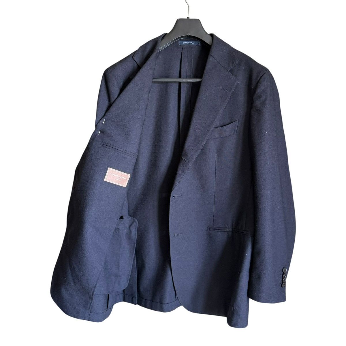 Suitsupply SuitSupply Havana Jetted Unlined Wool Blazer 44S Black Rogna Size 44S - 4 Thumbnail