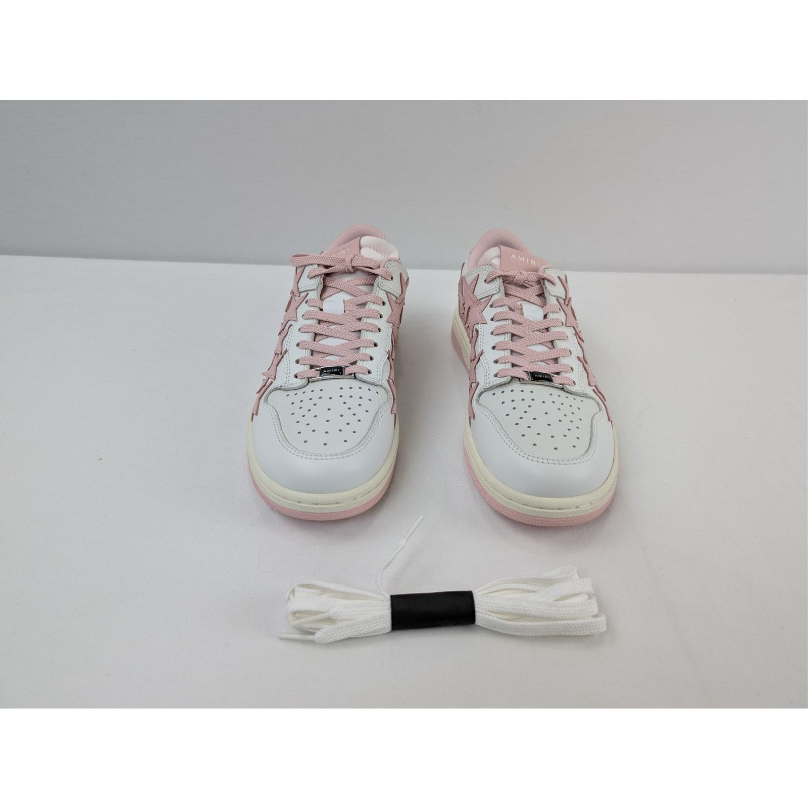 Amiri o1rshd1 Q:2 / Stars Low Top Sneakers in White/Pink Size US 8 / IT 38 - 8 Thumbnail