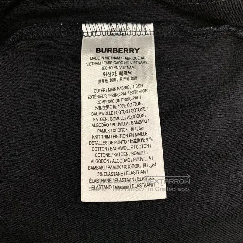 Other Burberry Black Cotton Women's T-Shirt. Size S / US 4 / IT 40 - 7 Thumbnail