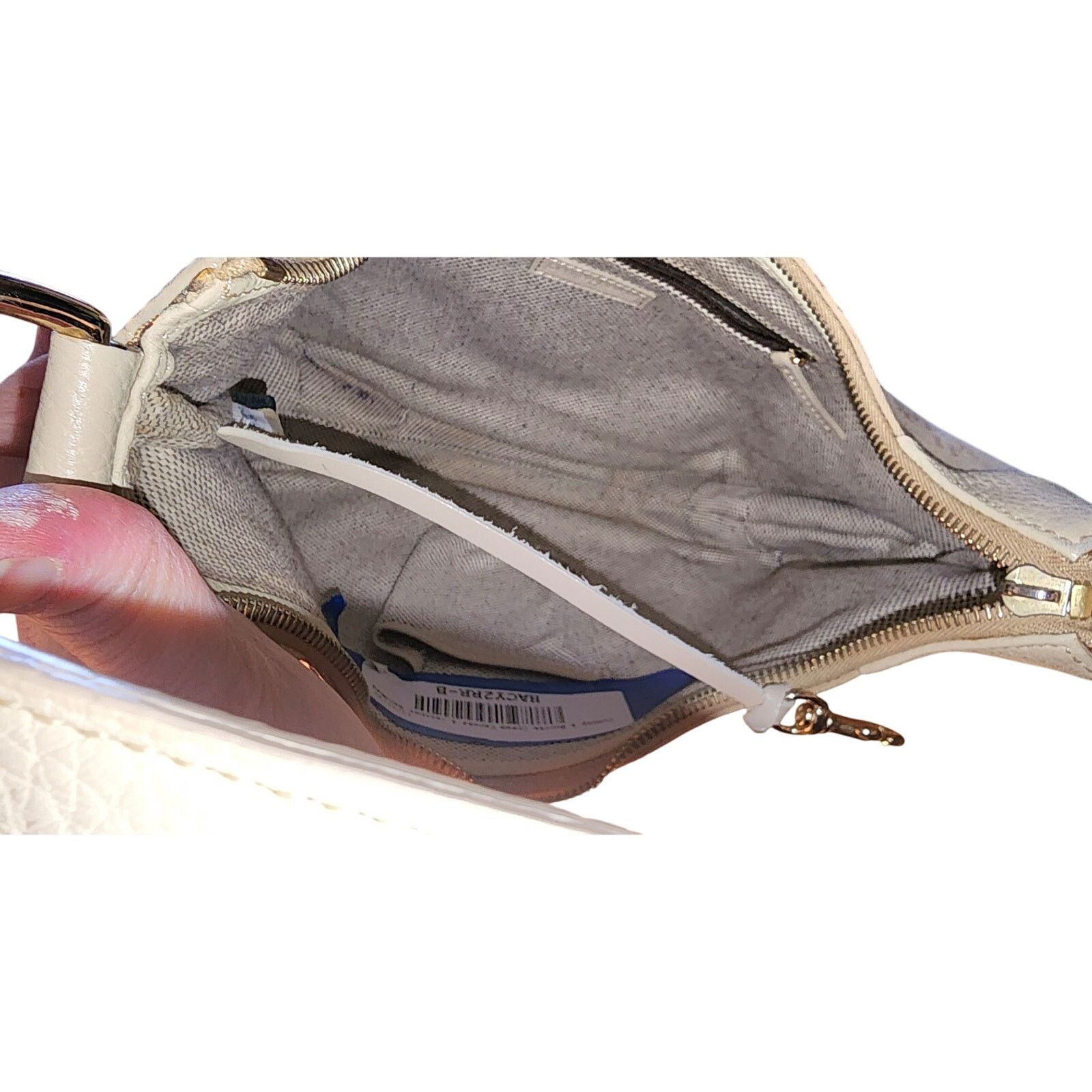Dooney & Bourke Dooney & Bourke Small Hobo Handbag cream in color Size ONE SIZE - 3 Thumbnail