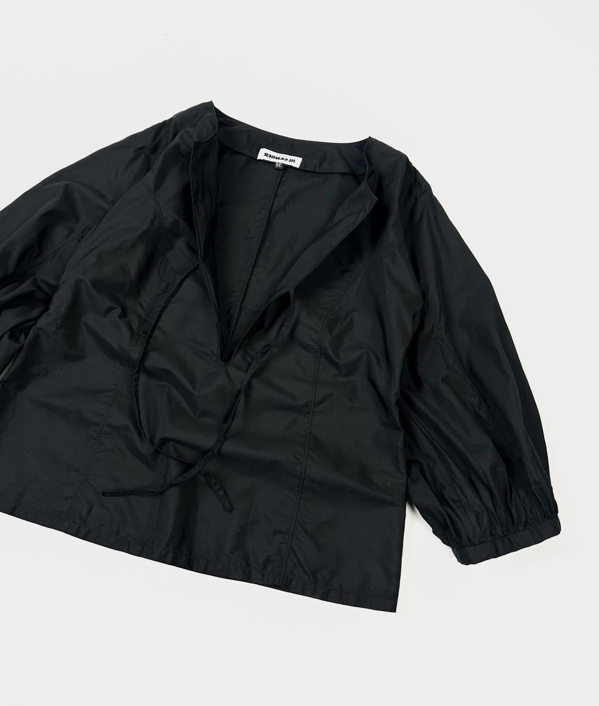 Jil Sander Rare JIL SANDER Blouse Black Top Avant Garde Size S Size S / US 4 / IT 40 - 3 Thumbnail