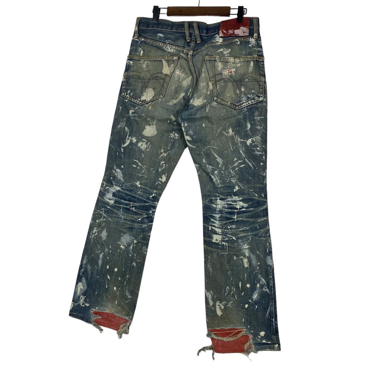 Yuji Yamada Vintage Yuji Yamada Distressed Paint Splatter Jeans Size US 32 / EU 48 - 6 Thumbnail