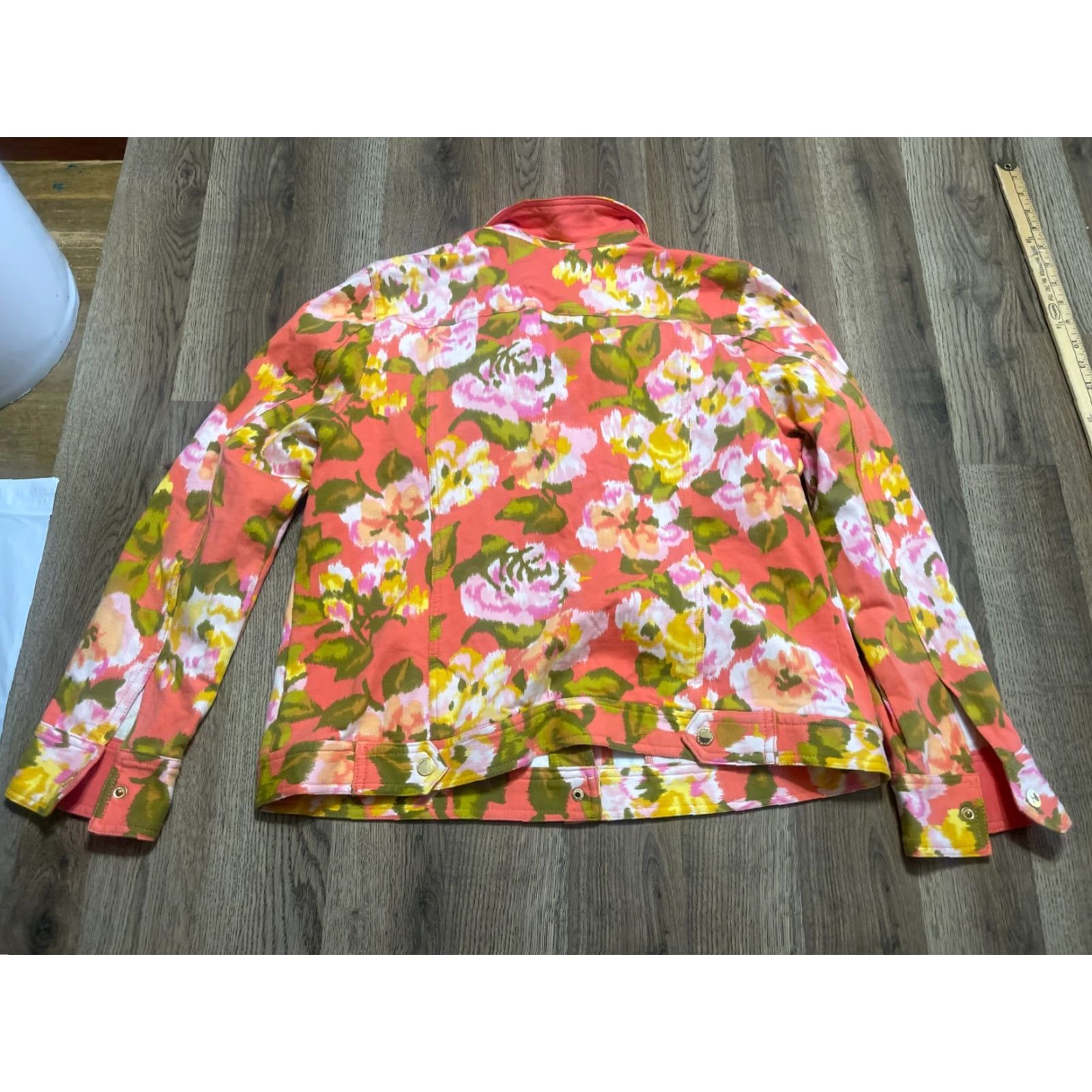 Isaac Mizrahi Isaac Mizrahi Live Jacket Women's Large Multicolor Floral Button Up Dress? Wait. Size L / US 10 / IT 46 - 2 Thumbnail