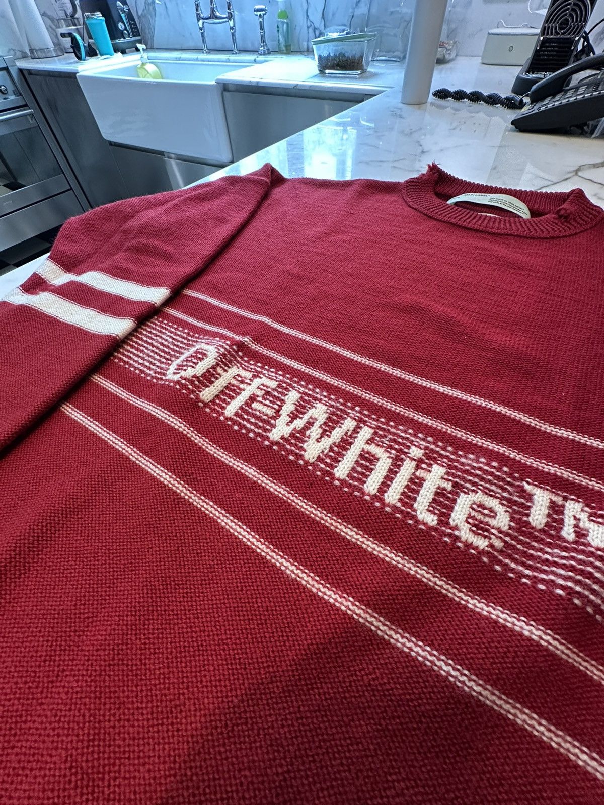 Off-White OFF-WHITE knit jumper Size US XL / EU 56 / 4 - 2 Thumbnail