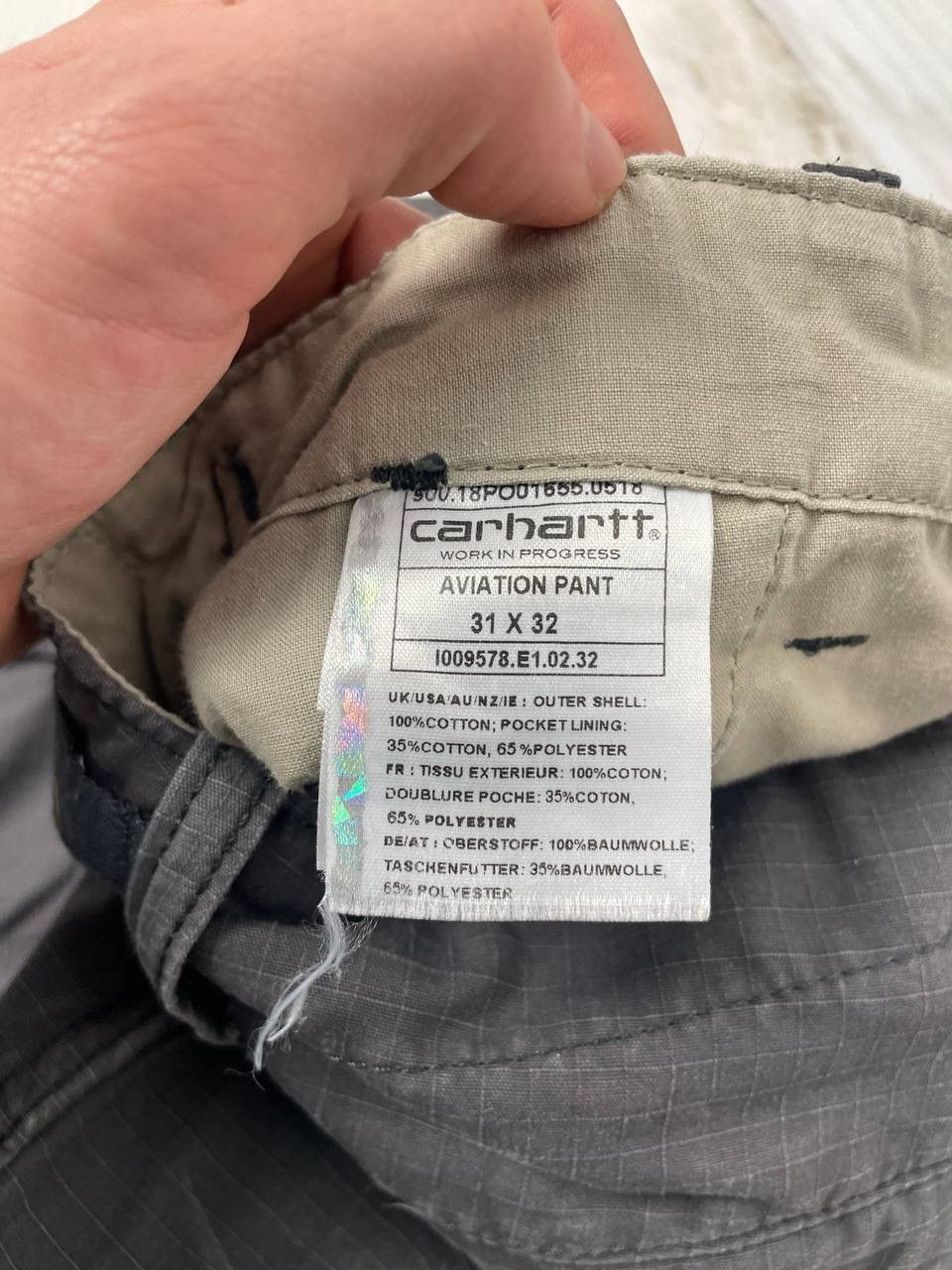 Carhartt Vintage Carhartt WIP Aviation Cargo Pants Work Military Size US 31 - 12 Thumbnail