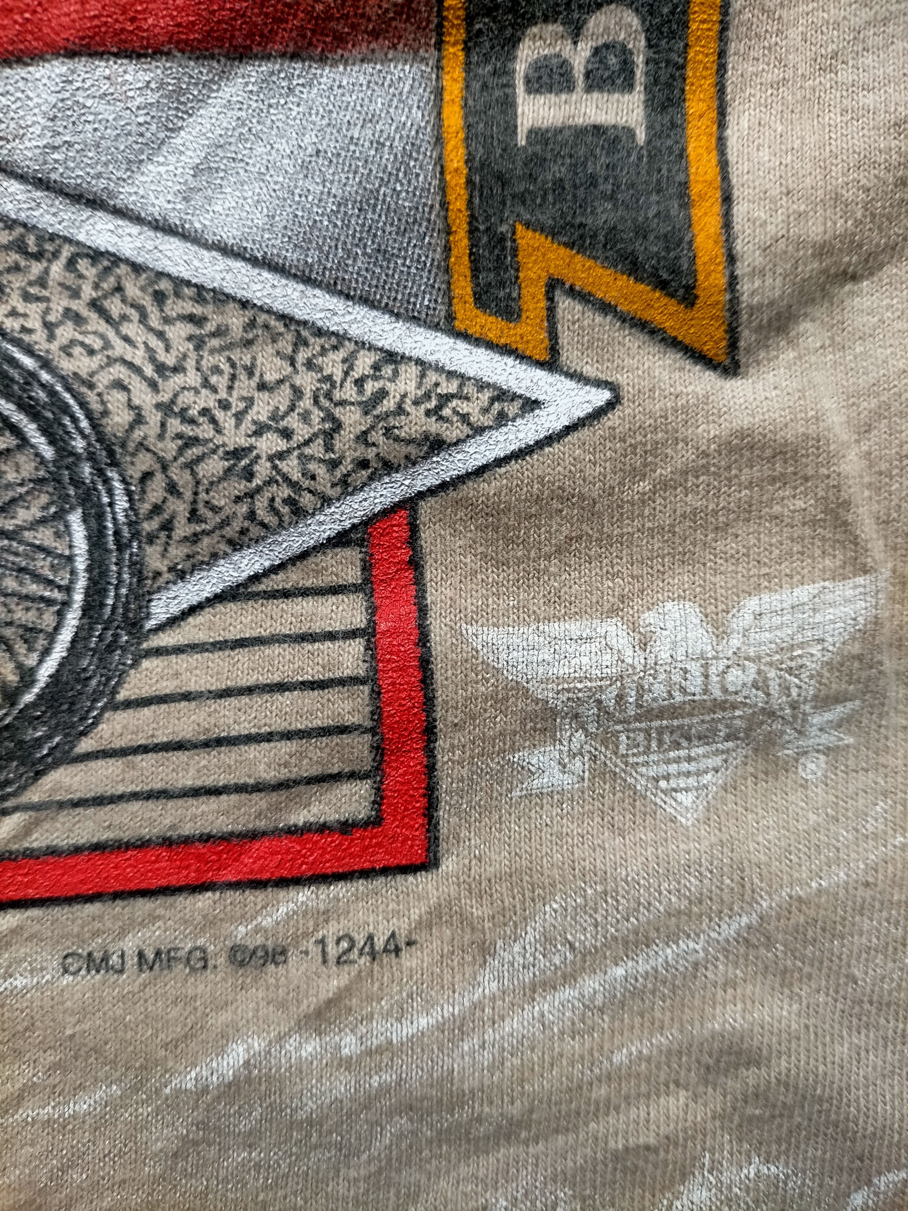 Harley Davidson Vintage 1998 Born in the usa tee Size US L / EU 52-54 / 3 - 8 Thumbnail