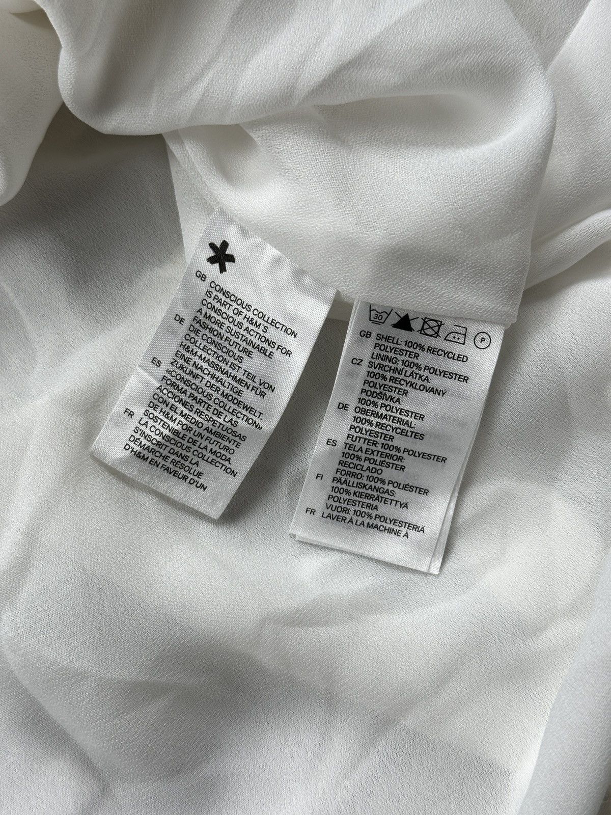 H&M H&M Conscious Collection Halter Tiered White Fairy Dress y2k Size XL / US 12-14 / IT 48-50 - 11 Thumbnail