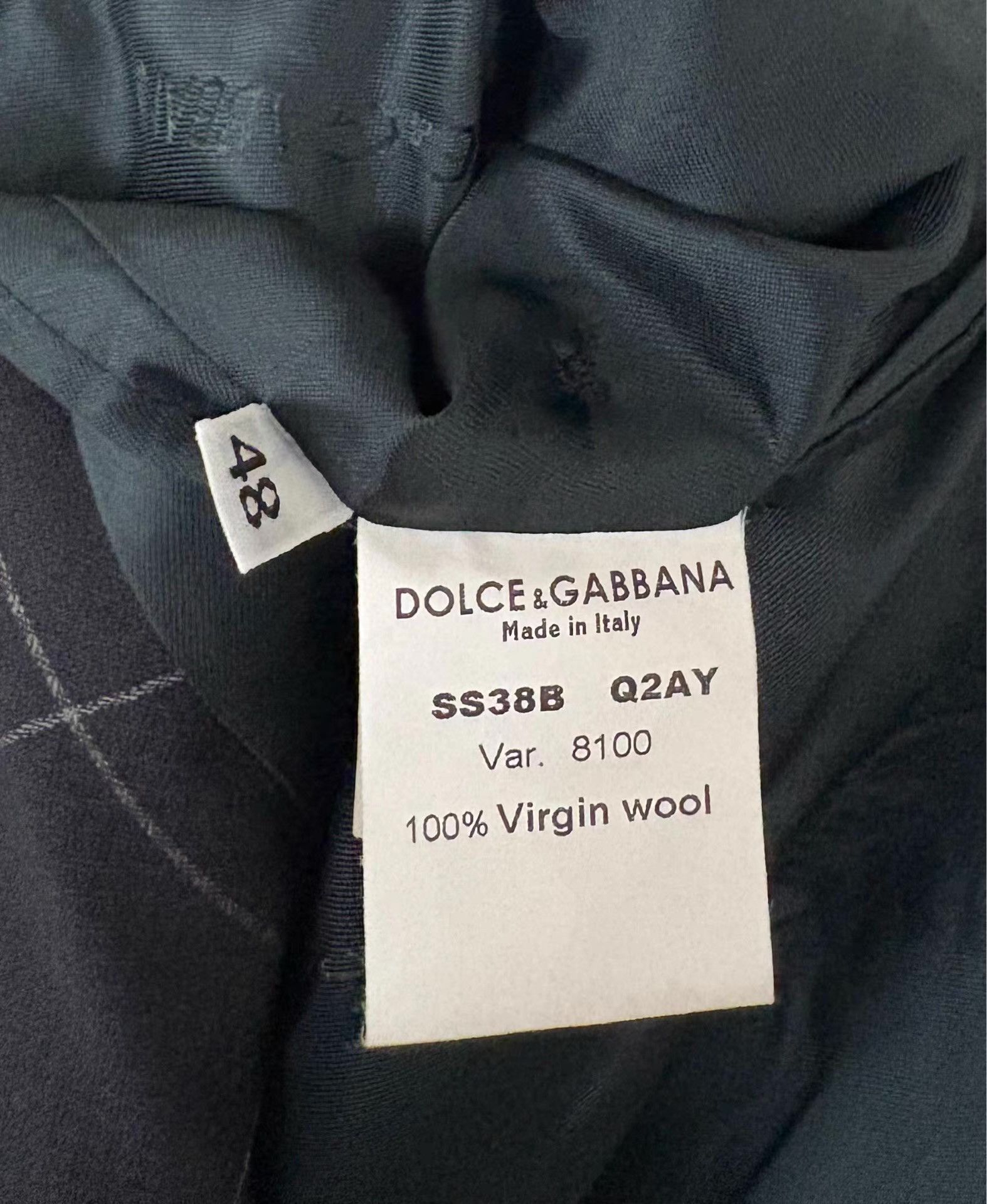 Dolce & Gabbana Dolce & Gabbana Men's Plaid Wool Blazer Ｑ21 Size 48R - 3 Thumbnail