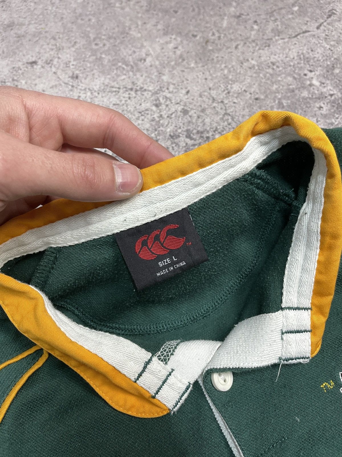 Nike Vintage Nike Rugby South Africa Y2K Striped Polo Size US L / EU 52-54 / 3 - 10 Thumbnail
