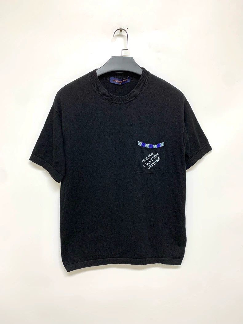 Louis Vuitton Louis Vuitton Black knit short sleeves Size US S / EU 44-46 / 1 - 1 Thumbnail