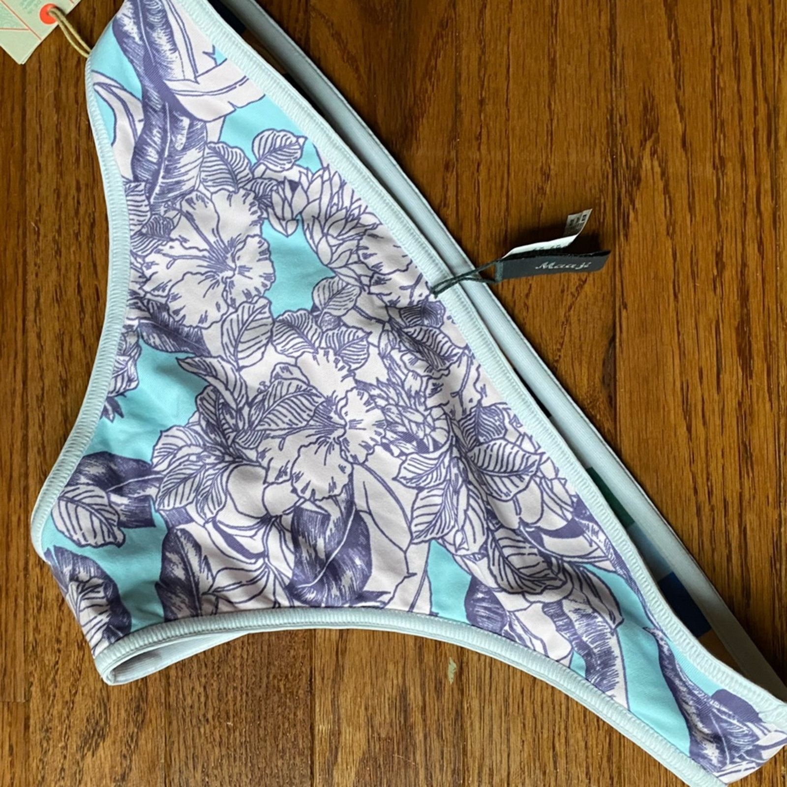 Other New $145 Maaji Cielo Branco Reversible Bikini Bottom M Size M / US 6-8 / IT 42-44 - 10 Thumbnail