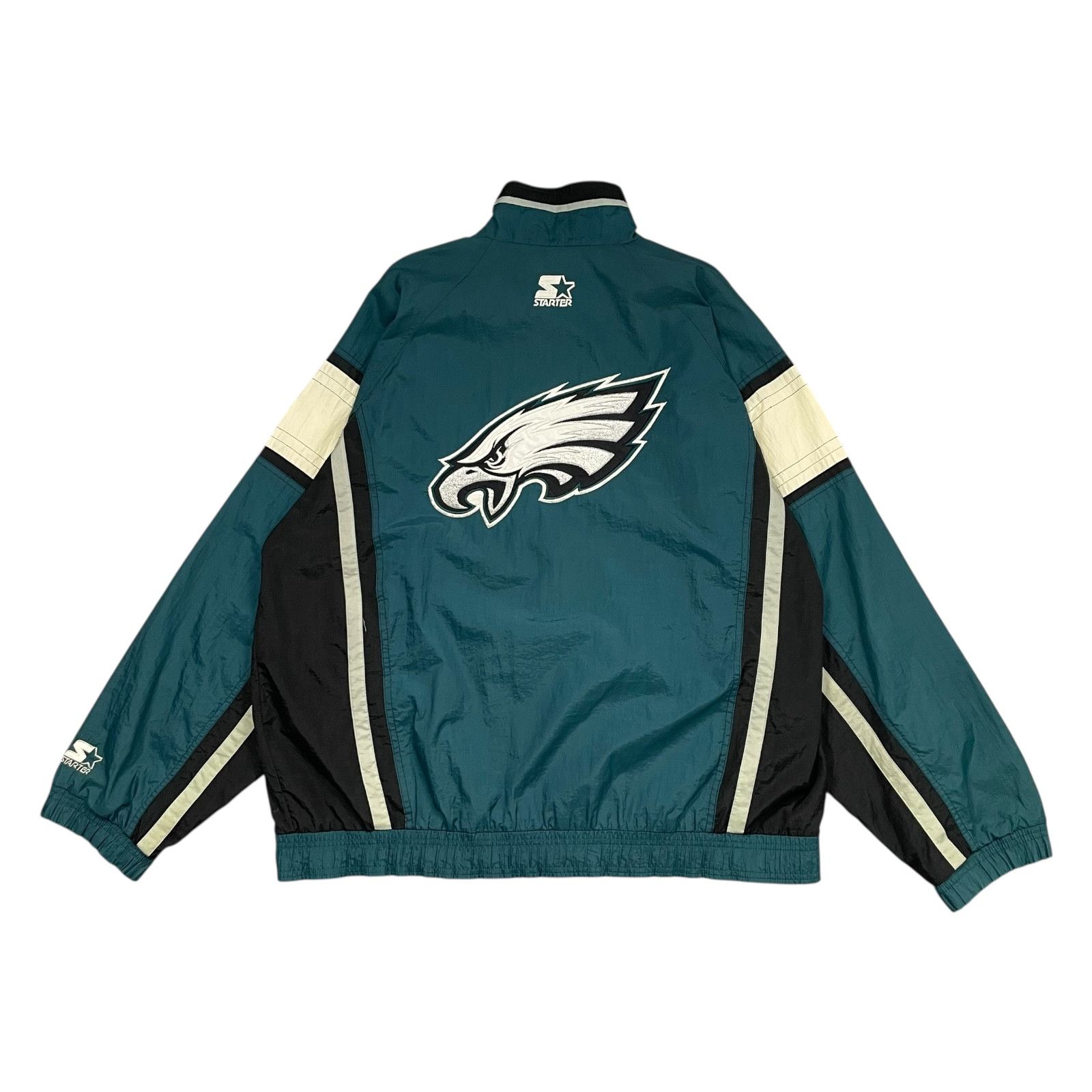 NFL VTG 90s PHILADELPHIA EAGLES STARTER WINDBREAKER JACKET Size US XL / EU 56 / 4 - 1 Thumbnail