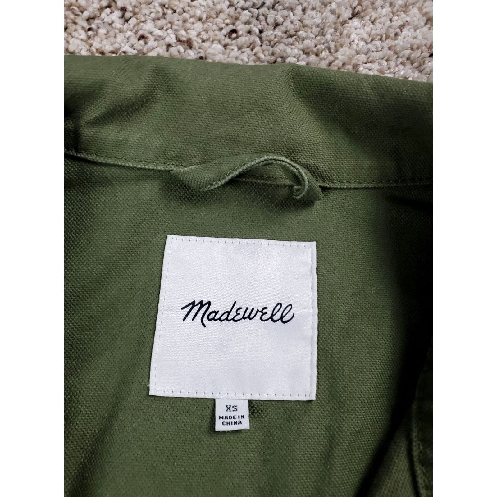Madewell Madewell Military Jacket XS Womens Green Full Zip Canvas Pockets Army Jacket Size XS / US 0-2 / IT 36-38 - 4 Thumbnail