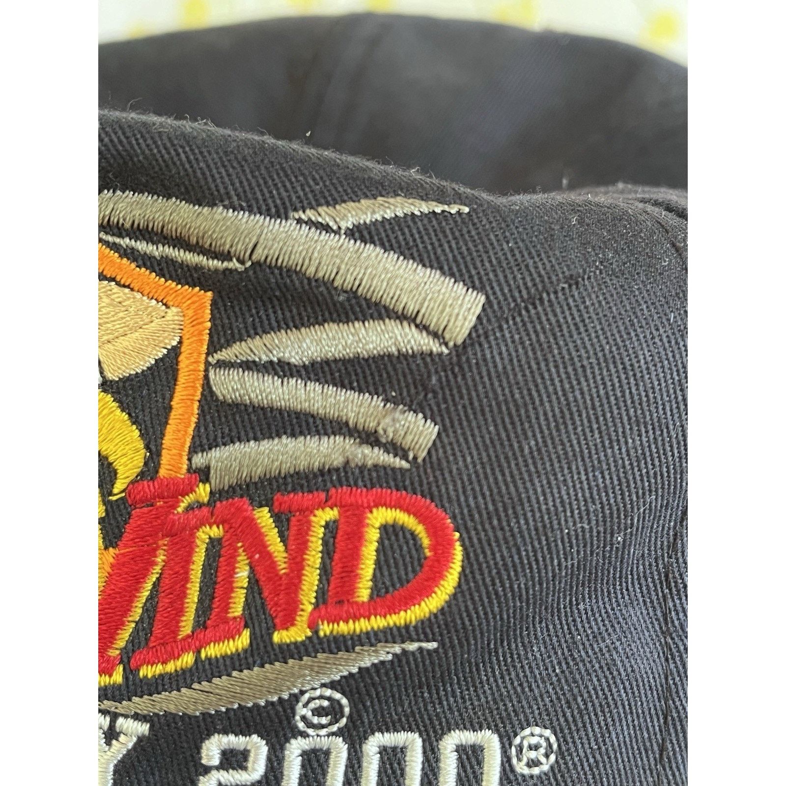 Vintage VTG 2000 Feel the Wind Bike Week Hat Myrtle Beach SnapBack Size ONE SIZE - 3 Thumbnail