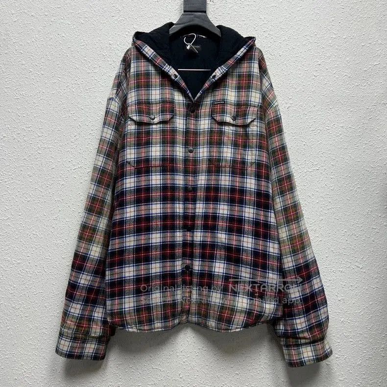 Balenciaga Balenciaga 23SS Flannel Plaid Cotton Coat. Size US S / EU 44-46 / 1 - 1 Thumbnail