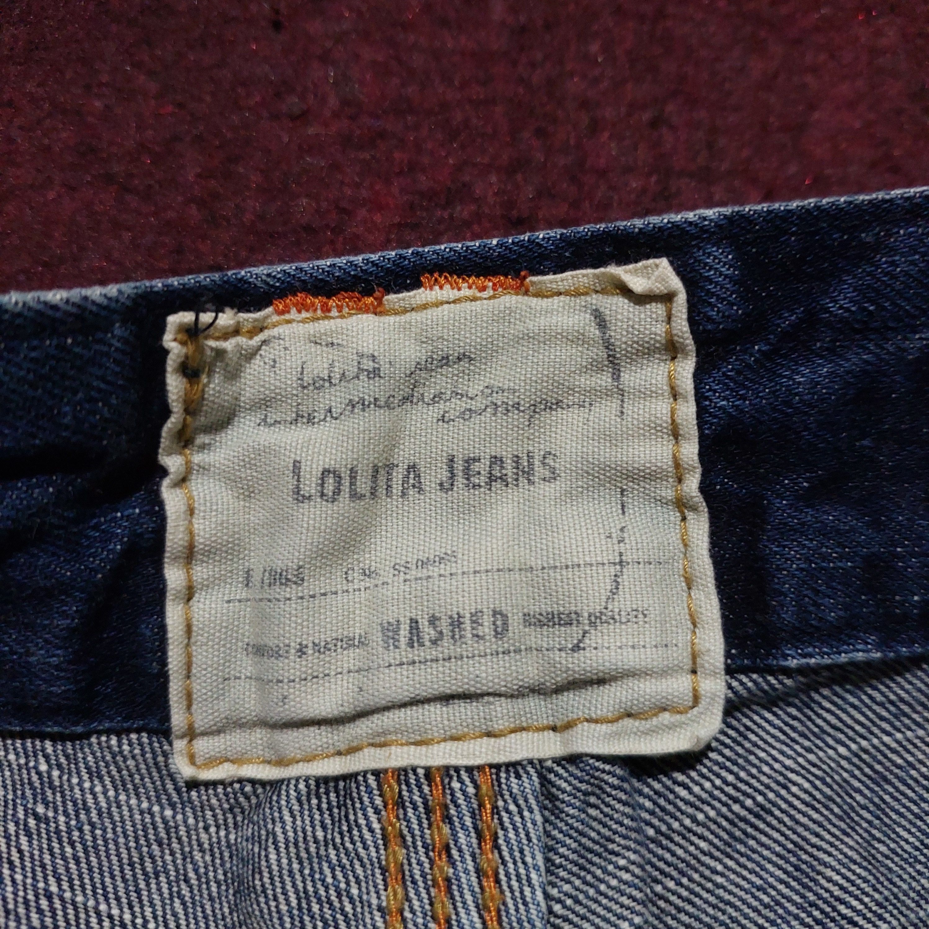 Tornado Mart Lolita japan Clawmark Leather Pocket Back Flare Jeans blue Size US 30 / EU 46 - 10 Thumbnail