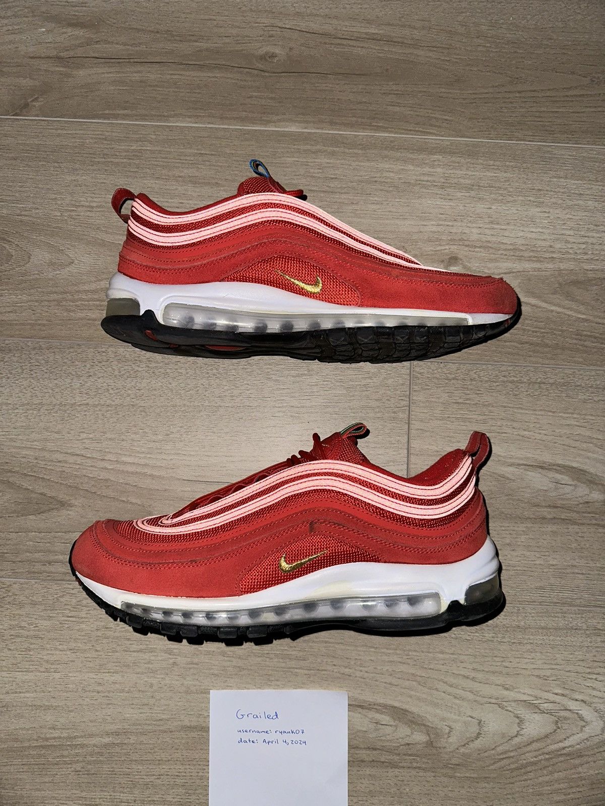 Nike Nike Air Max 97 Olympic Rings Pack Red Size US 10.5 / EU 43-44 - 3 Thumbnail