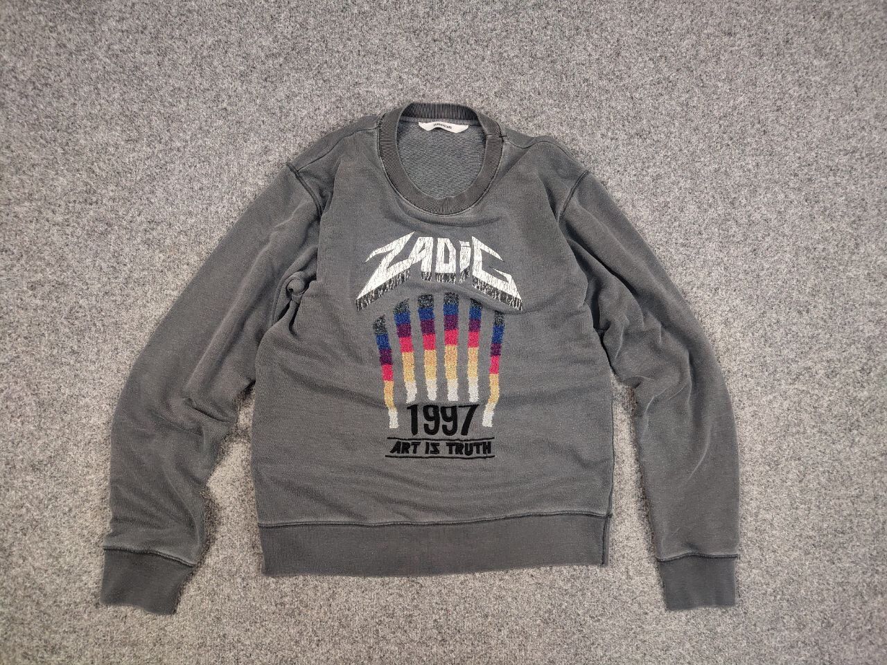 Zadig & Voltaire Zadig & Voltaire Design Logo Crew Check Sweatshirt Size US L / EU 52-54 / 3 - 11 Thumbnail