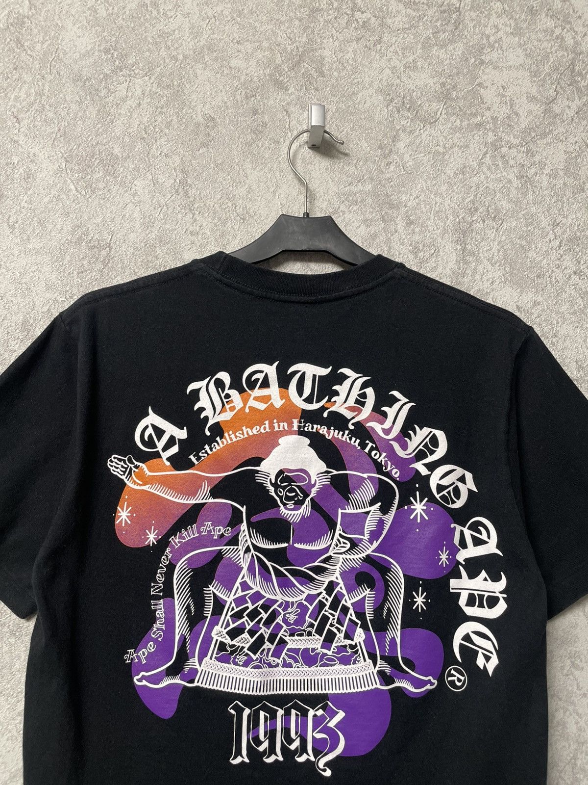 Bape Bape Japan Culture Sumo Black T-Shirt Size US S / EU 44-46 / 1 - 16 Thumbnail