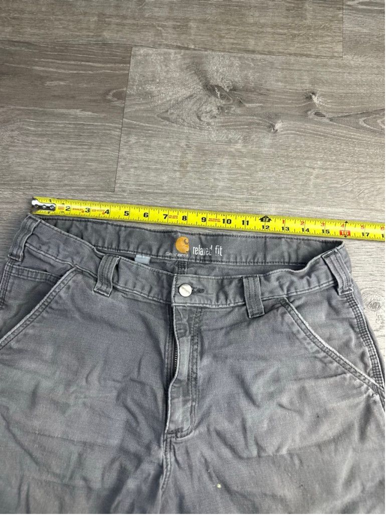 Carhartt Men's Distressed Carhartt Grey Cargo Shorts 34 Size US 34 / EU 50 - 5 Thumbnail