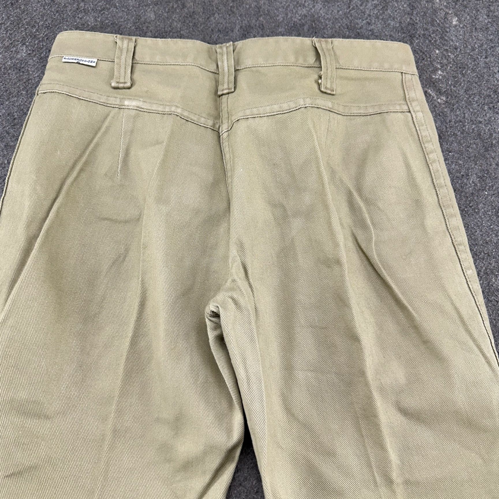 Bell VINTAGE Flare Pants Womens 30x31 Beige Military Bell Bottom Wide Leg Cargo 70s Pants Womens Wide-Leg Beige 30 31 Vintage Rock Pockets Stretch Mens? Size 30" / US 8 / IT 44 - 6 Thumbnail
