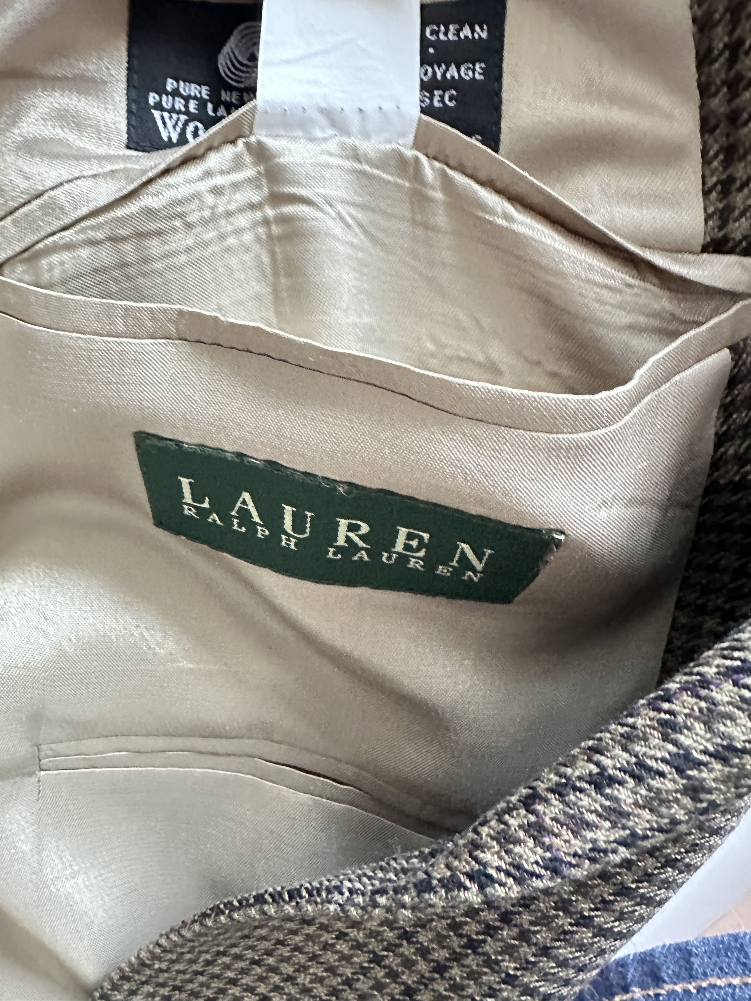 Ralph Lauren Ralph Lauren Brown Houndstooth Wool Blazer — 46L Size 46L - 5 Thumbnail
