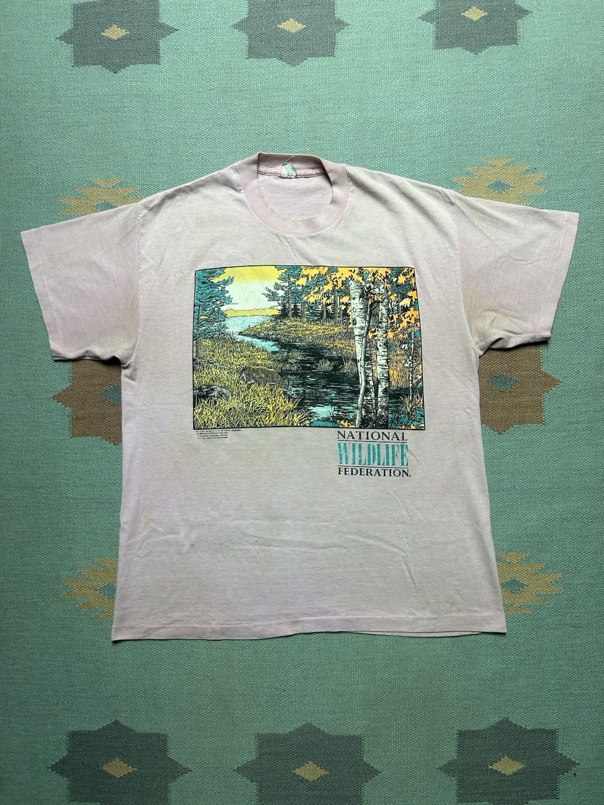 Vintage Vtg 90s t shirt national wildlife federation deer nature L Size US L / EU 52-54 / 3 - 1 Thumbnail