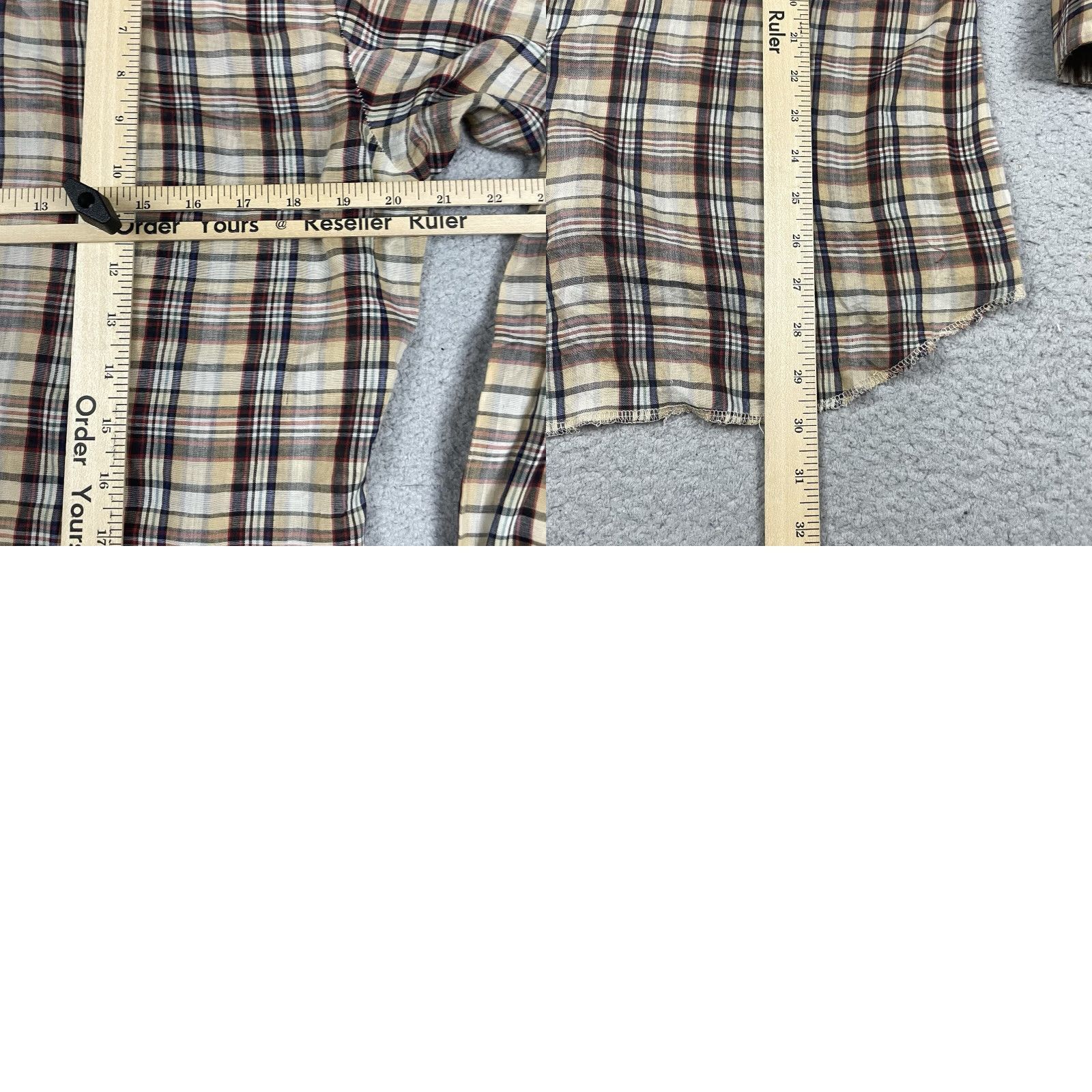 Wrangler VINTAGE Wrangler Shirt Adult Large Brown Western Fashion Pearl Snap Plaid Cowboy Shirt Mens Wrangler Western Fashion Size US L / EU 52-54 / 3 - 9 Thumbnail