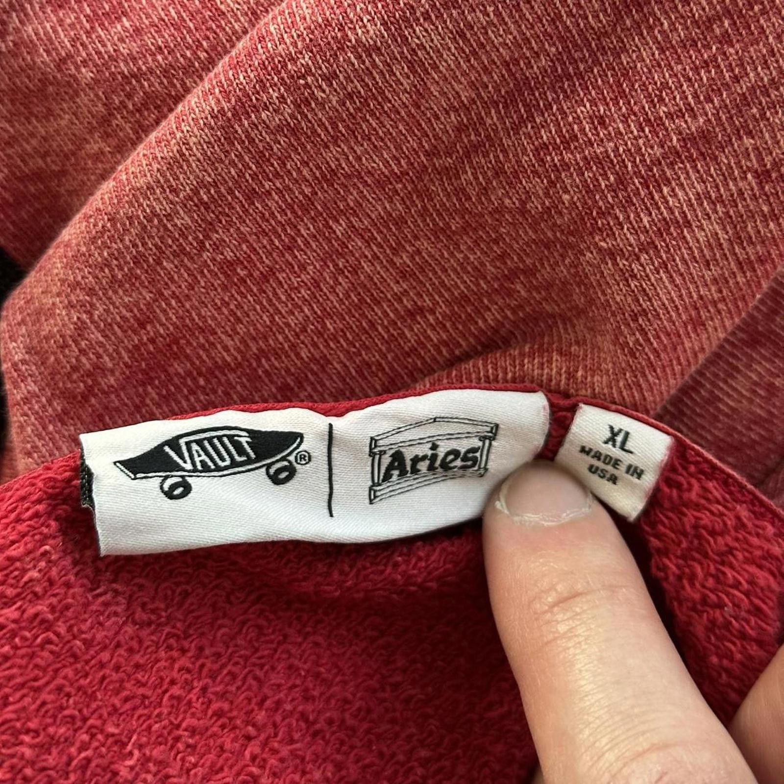 Vans Red Vans Vault Crewneck x Aries Arise Size US XL / EU 56 / 4 - 6 Thumbnail