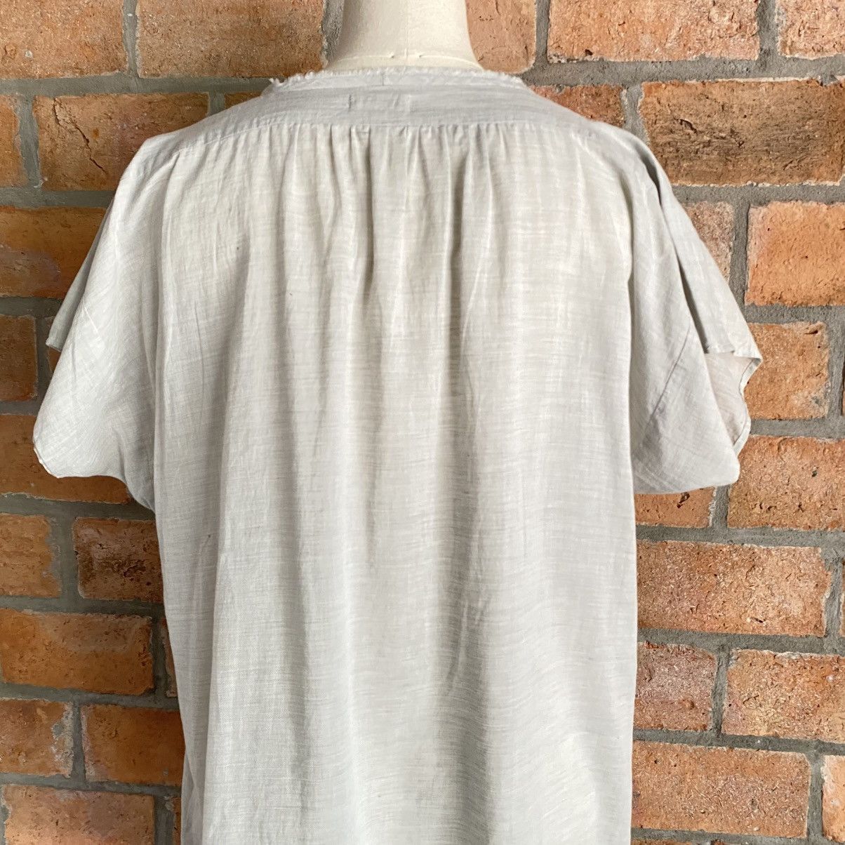 Issey Miyake Plantation Light Gray Soft Casual Dress Size M / US 6-8 / IT 42-44 - 10 Thumbnail