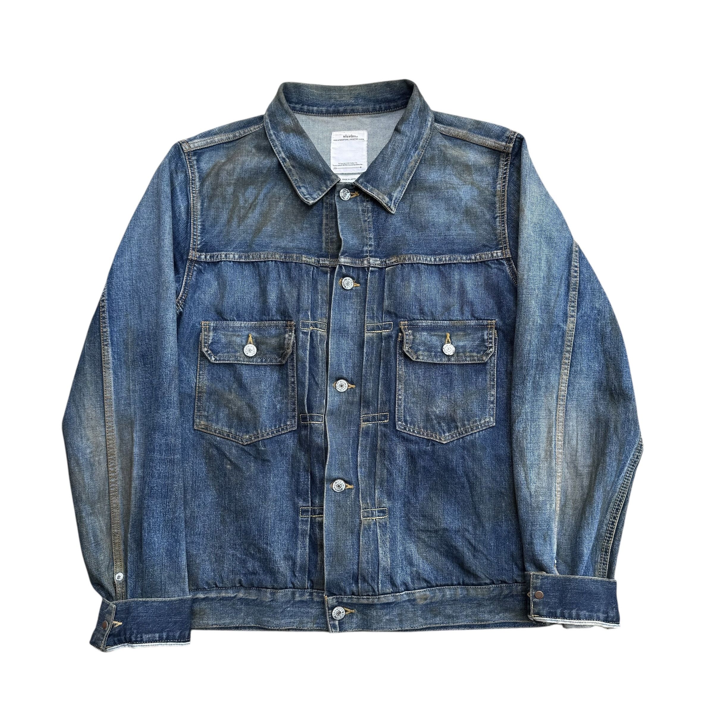 Visvim Visvim 101 19aw Dry Dmgd-1000 Denim Jacket Size US XL / EU 56 / 4 - 1 Thumbnail