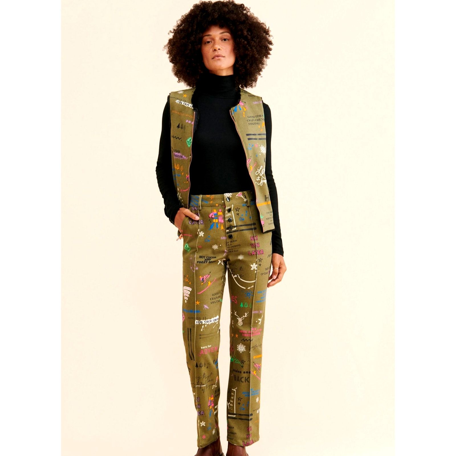 Free People Free People Vilagallo Naomi Apres Ski Reversible Vest Size L Size L / US 10 / IT 46 - 3 Thumbnail