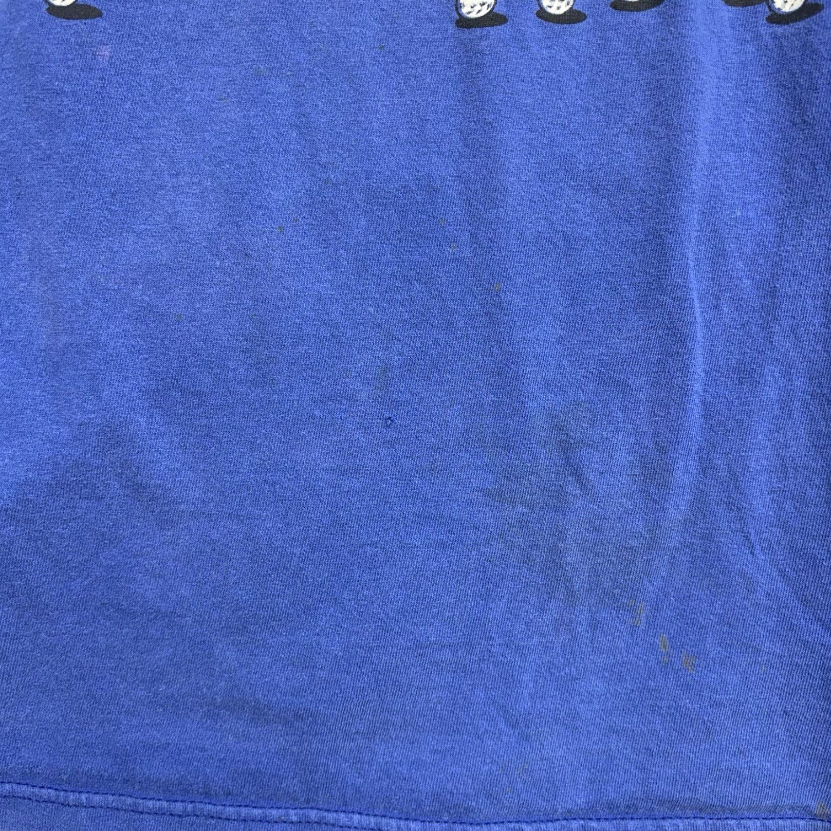Vintage VINTAGE Tasmanian Devil Golf Shirt Mens Large USA Looney Tunes Taz Funny Crew Neck Cotton Blue 1990s Mens Size US L / EU 52-54 / 3 - 4 Thumbnail