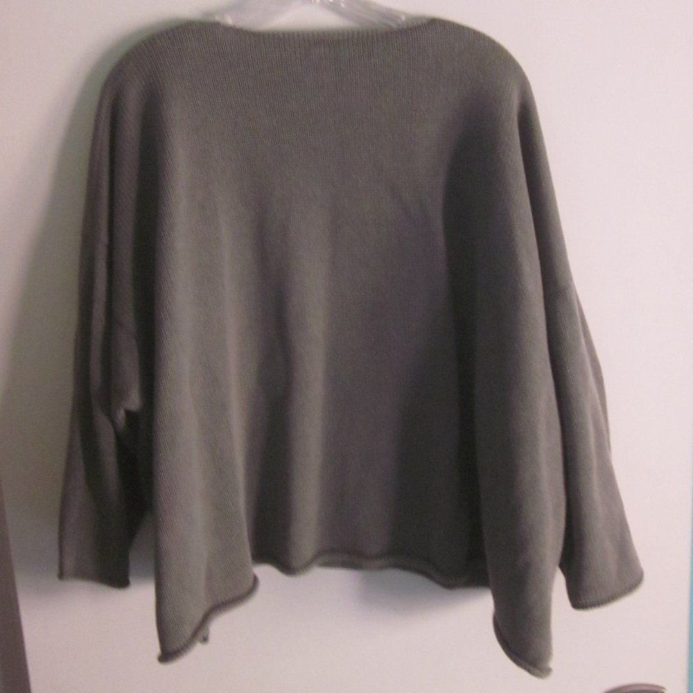 eskandar Eskandar Mercerised Cotton Ribbon Knit Oversized Sweater Size ONE SIZE - 8 Thumbnail