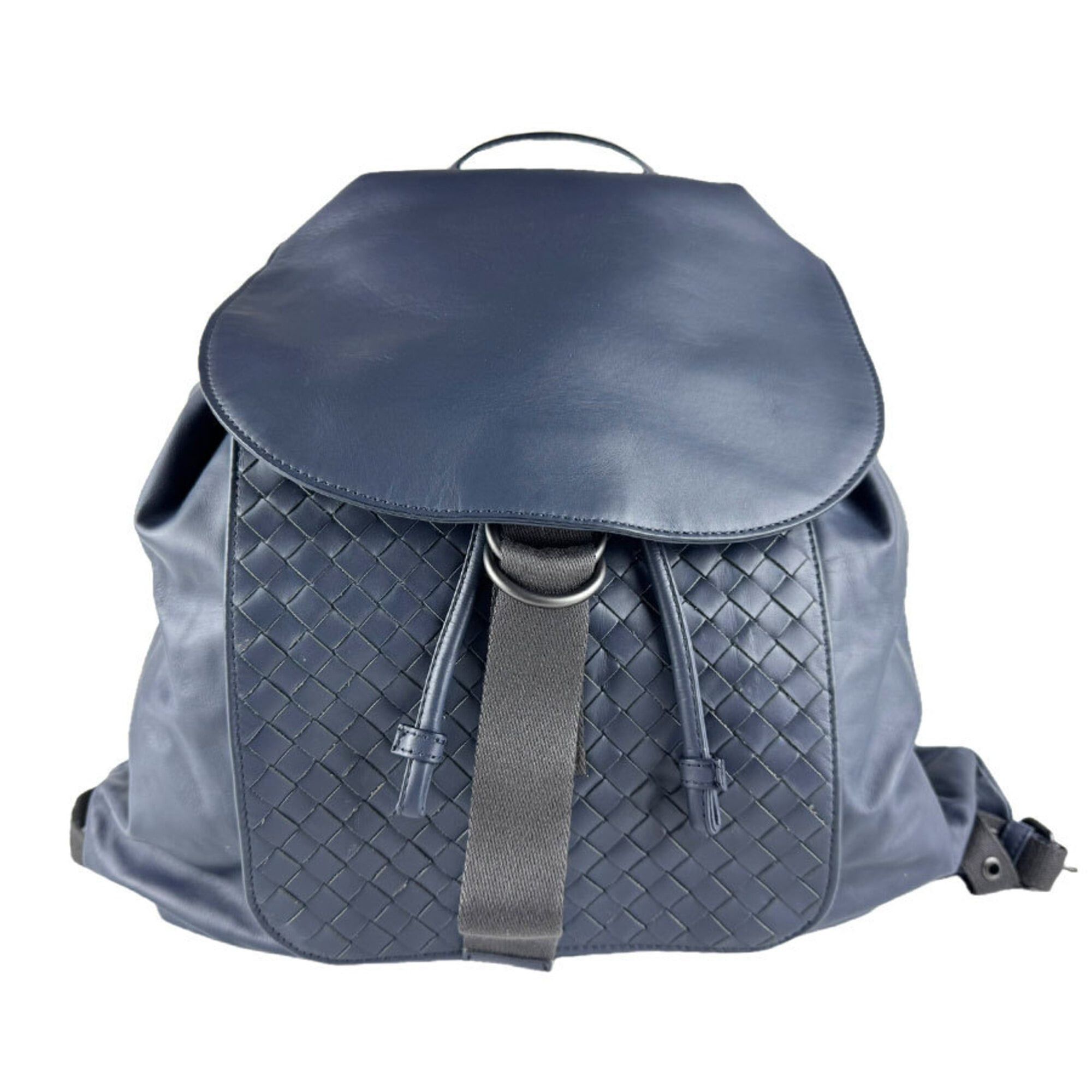 Bottega Veneta Bottega Veneta backpack, Intrecciato leather, navy, men's, z9281 Size ONE SIZE - 1 Thumbnail