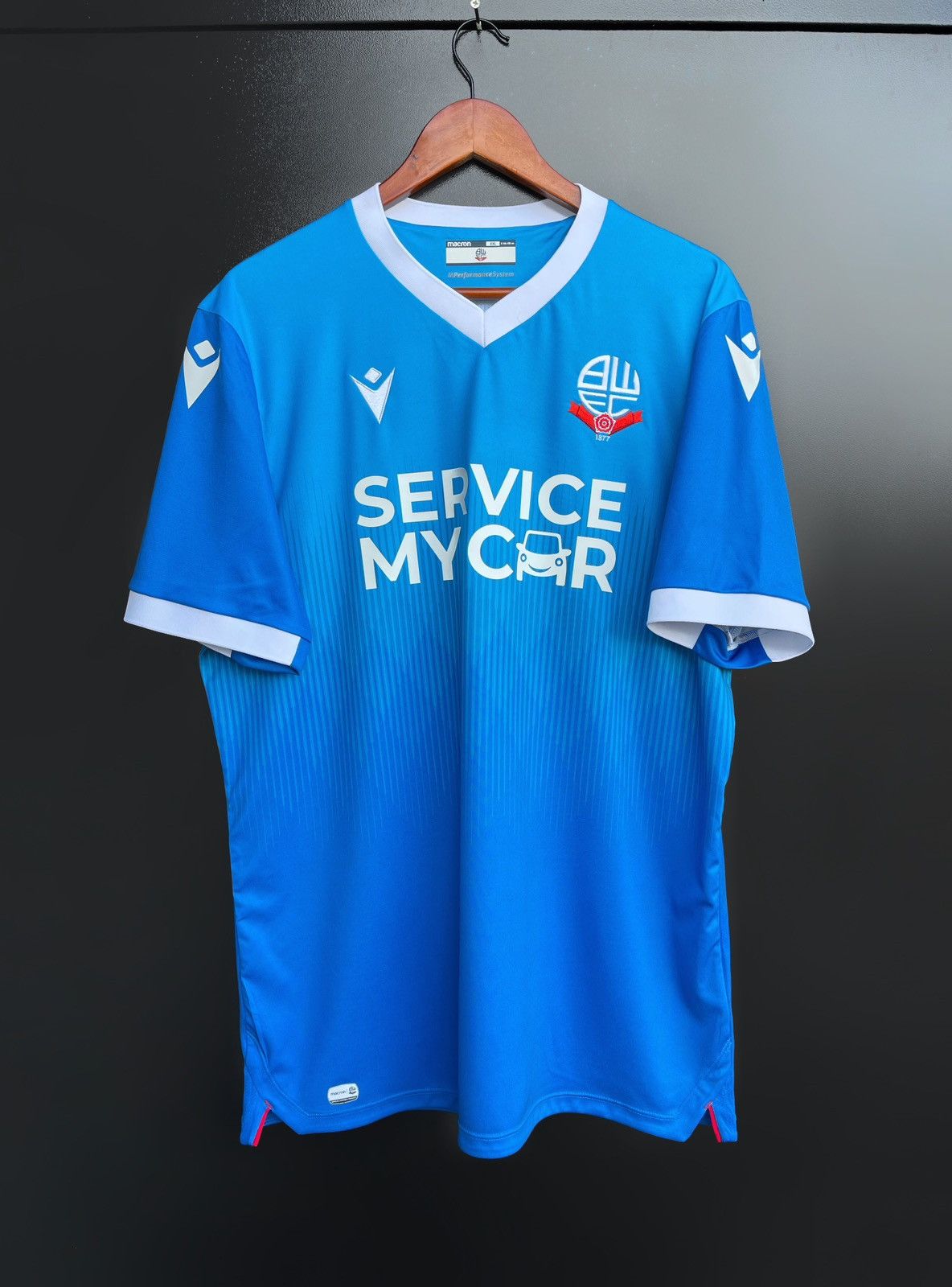 Macron Bolton Wanderers Kit Adult 2XL Shirt Jersey Macron 2022 2023 Size US XXL / EU 58 / 5 - 1 Thumbnail